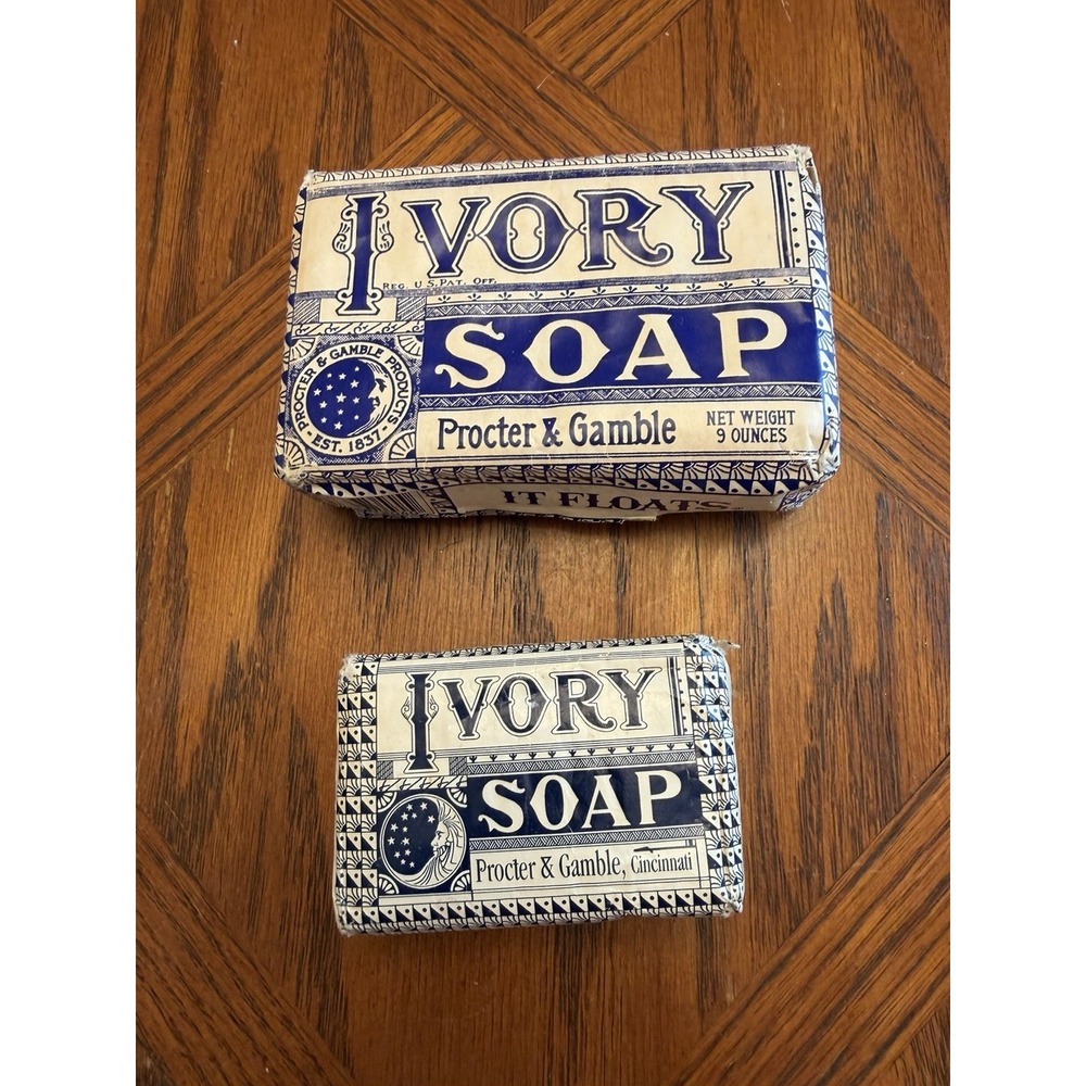 Vintage Ivory Soap Bar Commemorative Wrapper Procter & Gamble 9 oz "It Floats"